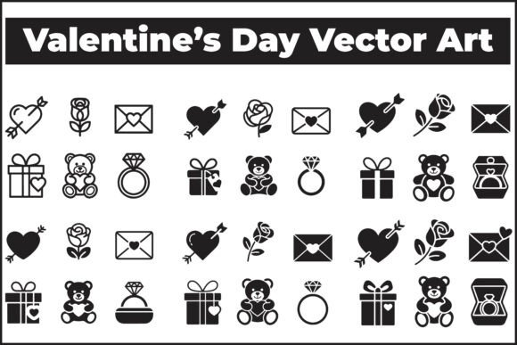 Download Valentine’s Day Silhouette Clipart - Silhouette Collection