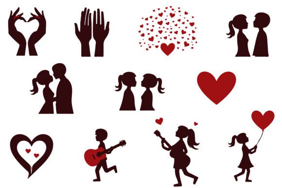 Download Valentine Silhouette Collection - Silhouette Collection