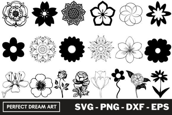 Download Flower Silhouette Bundles - Silhouette Collection