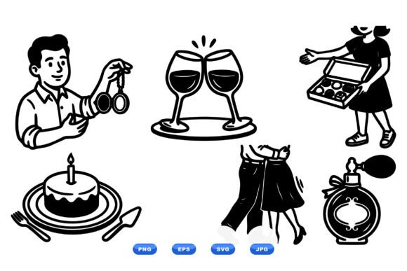 Download Retro Romance Clipart Collection - Retro romance Collection