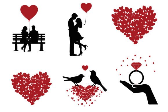 Download Valentine Silhouette Collection - Silhouette Collection