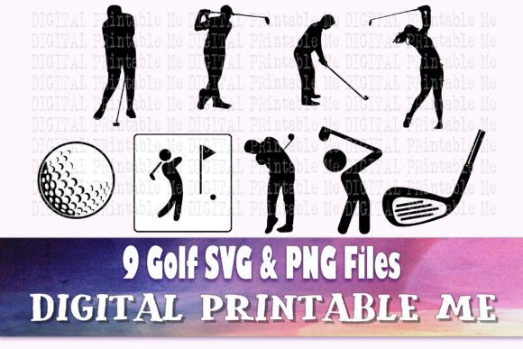 Download Golf Svg Bundle, Silhouette, PNG, Clip a - Silhouette Collection