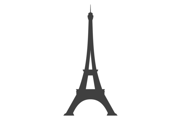 Download Black Eiffel Tower Silhouette. European - Silhouette Collection