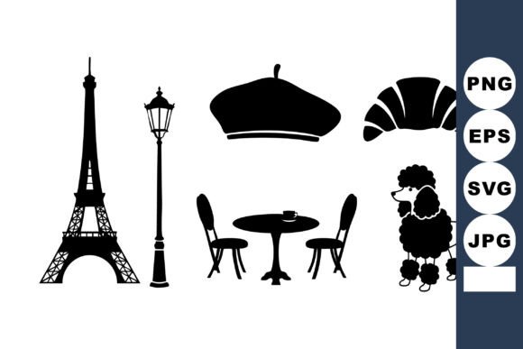 Download Eiffel Tower Paris Silhouette Vector - Silhouette Collection