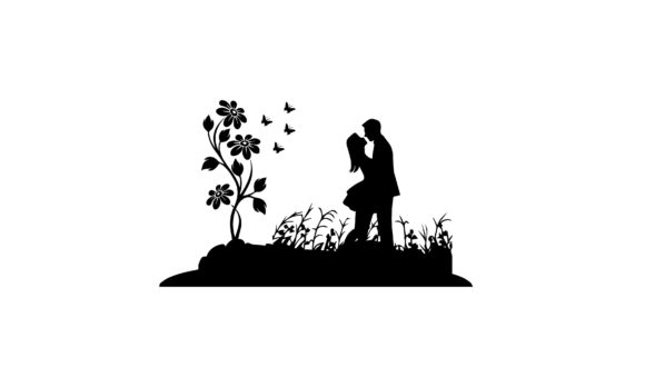 Download Valentine's Day Silhouette Clipart - Silhouette Collection