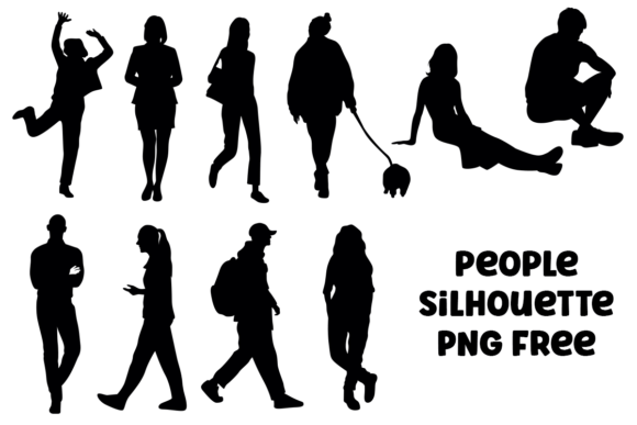 Download People Silhouette PNG Free - Silhouette Collection