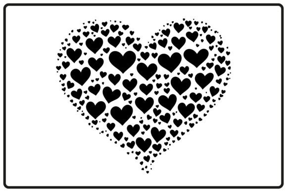 Download Valentines Day Silhouette Heart Clipart - Silhouette Collection