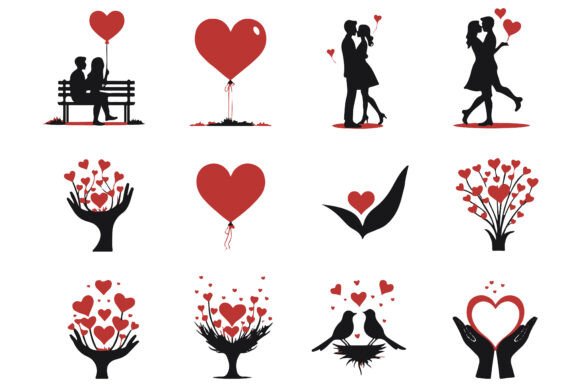 Download Valentine Silhouette Collection - Silhouette Collection