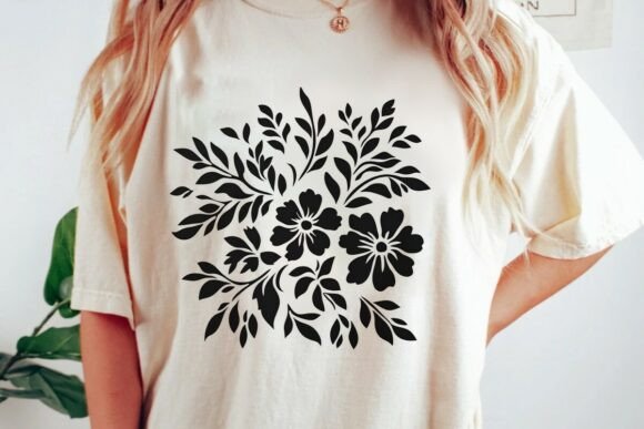 Download Stylized Floral Bouquet Silhouette Png - Silhouette Collection