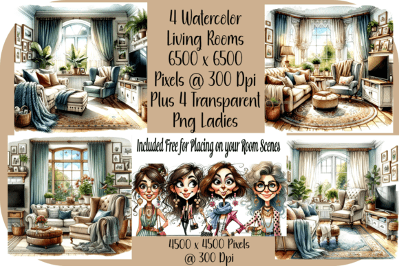 Download Living Rooms &amp; Character Bundle - Premium Bundle