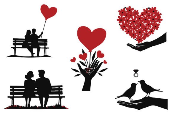 Download Valentine Silhouette Collection - Silhouette Collection