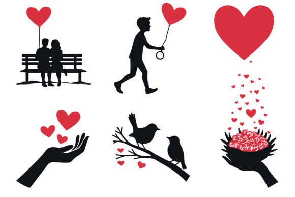 Download Valentine Silhouette Collection - Silhouette Collection