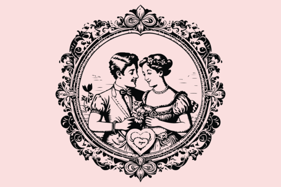 Download Happy Valentine's Day Vector Silhouette - Silhouette Collection