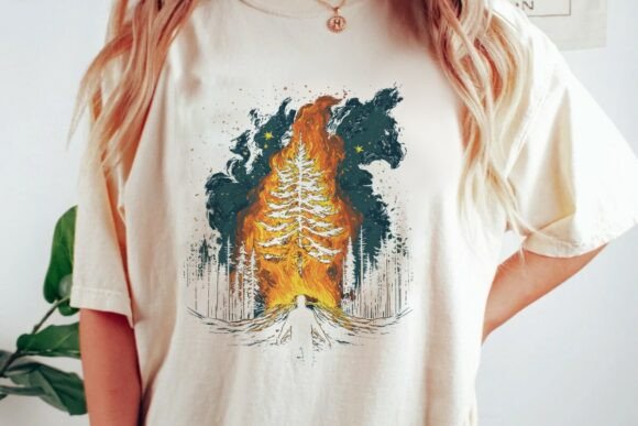 Download Burning Forest Person Silhouette Png - Silhouette Collection
