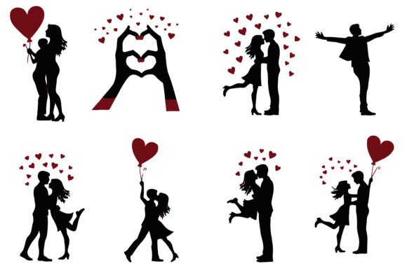 Download Valentine Silhouette Collection - Silhouette Collection